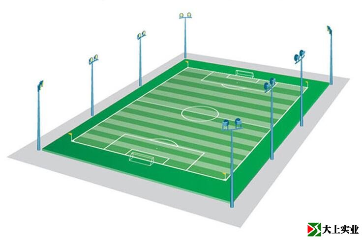 足球場燈光布燈方案三