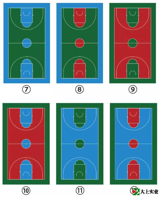籃球場配色